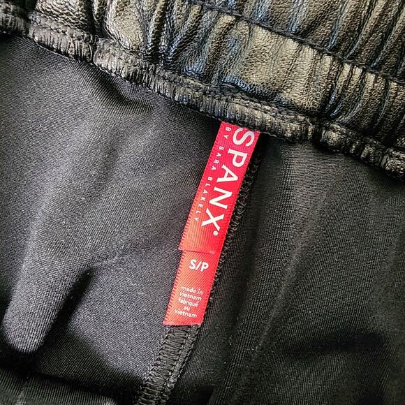 SPANX Faux Leather Leather-Like Jogger Joggers Pants, Size Small - Picture 12 of 12